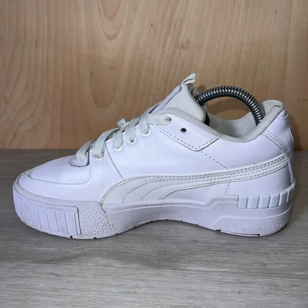 ‎Puma Cali Sport White/Gold 373871- 01 Women's 5.5